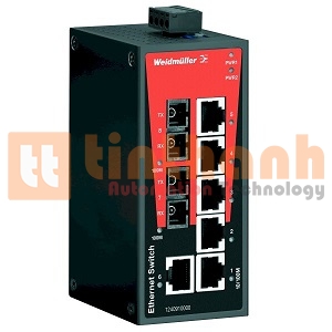 1240910000 - Bộ chia mạng Ethernet IE-SW-BL08-6TX-2SC Weidmuller