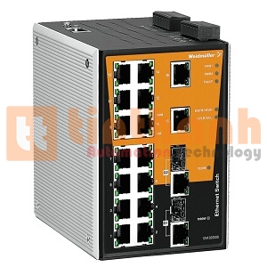 1241320000 - Bộ chia mạng Ethernet IE-SW-PL18M-2GC-16TX Weidmuller