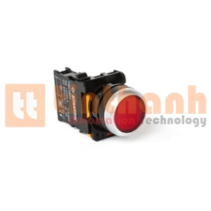 PB0-AW34B5 - Nút nhấn có đèn LED 24V màu đỏ 1NC Plastim