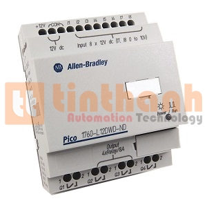 1760-L12BWB-ND - Bộ lập trình Pico 8DI DC/4DO Relay No Display Allen Bradley