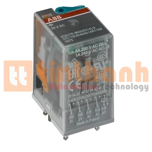 1SVR405611R4100 - Relay trung gian tích hợp đèn Led CR-M012DC2 12A ABB