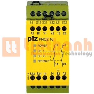774066 - Relay an toàn PNOZ 16 230VAC 24VDC 2n/o Pilz