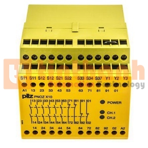 774709 - Relay an toàn PNOZ X10 24VDC 6n/o 4n/c Pilz