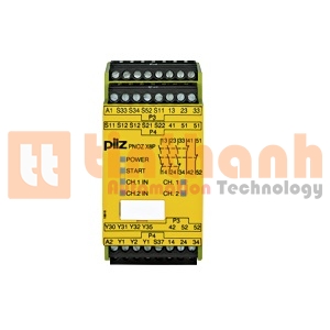 777760 - Relay an toàn PNOZ X8P 24 VDC 3n/o 2n/c 2so Pilz