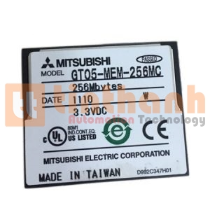 GT05-MEM-256MC - Thẻ compact Flash 256 MB Mitsubishi