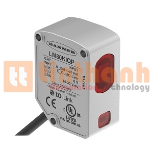LM80KIQP | 3807393 - Cảm biến đo khoảng cách Laser Banner