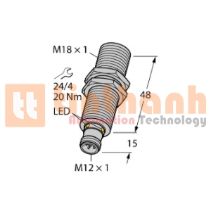RU100L-M18M-UP8X2-H1151 - Cảm biến siêu âm Turck
