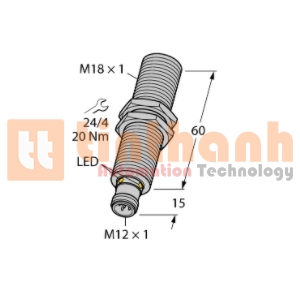 RU130U-M18E-LI8X2-H1151 - Cảm biến siêu âm Turck