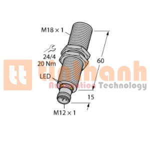 RU40U-M18E-LI8X2- H1151 - Cảm biến siêu âm Turck