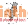 RU40U-M18E-LU8X2-H1151 - Cảm biến siêu âm Turck