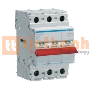 SBR399 - Cầu dao cách ly (Isolating Switch) 3P 125A Hager