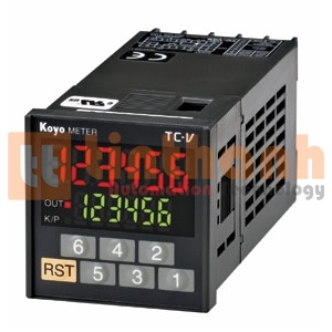 TC-V6-C - Đồng hồ đo tốc độ Digital TC hiển thị 6 chữ số Koyo