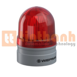 260.110.60 - Đèn tín hiệu Mini Ø62mm Red IP66 WERMA