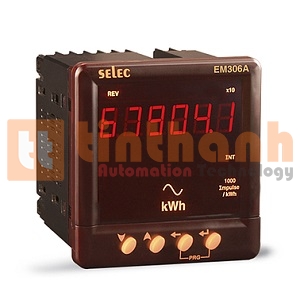 EM306-A (96x96) - Đồng hồ đo điện năng Selec
