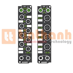 EP1008-0001 - EtherCAT Box 8 kênh digital input 24VDC Beckhoff