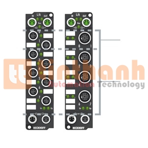 EP1258-0002 - EtherCAT Box 8 kênh digital input 24VDC Beckhoff