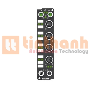 EP1518-0002 - EtherCAT Box 2 kênh digital input 24VDC Beckhoff
