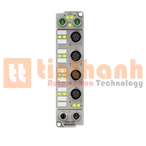 EP2624-0002 - EtherCAT Box 4 kênh relay output M12 Beckhoff