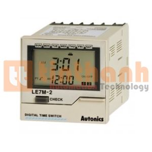 LE7M-2 - Bộ định thời - Timer (Digital) LCD 72x72mm Autonics