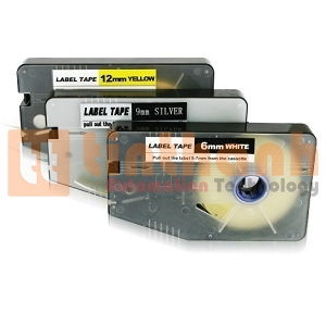 LM509SL - Băng in nhãn 9mm bạc L-Mark