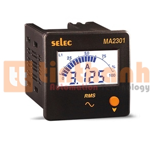 MA2301 (72x72) - Đồng hồ đo dòng điện dạng LCD Selec