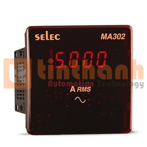 MA302-75mV-DC (96x96) - Đồng hồ đo dòng điện dạng LED Selec