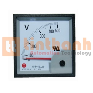 BE 72x72 - Đồng hồ đo Volt 300V - 500V AC Taiwan Meters