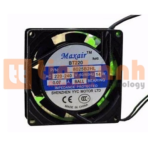 M8025S1HL - Quạt hút 120VAC dòng điện: 0.14A Maxair