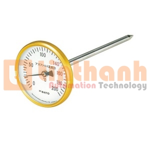 Đồng hồ đo nhiệt độ lưỡng kim SK Sato 2150-20 (0~200°C, mặt hiển thị trắng)