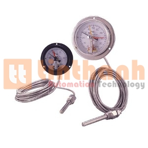 Đồng hồ đo nhiệt độ có dây dài SK Sato LD-75E (3160-L, Đường kính mặt 75mm)