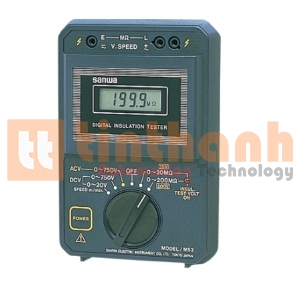 Đồng hồ đo điện trở cách điện Sanwa M53 (15~500V/200MΩ)