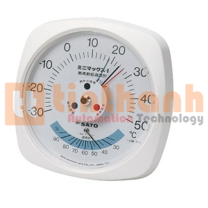 Nhiệt ẩm kế dạng kim SK Sato MINI-MAX TYPE I (7308-00) (-30~50°C, 25~95%rh)