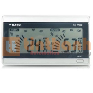 Nhiệt ẩm kế để bàn SK Sato PC-7700II, dải đo nhiệt độ -10 - 50°C, dải đo độ ẩm 20 - 95%