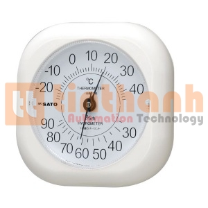 Nhiệt ẩm kế dạng cơ SK Sato Sophia (1014-00) (-26~46°C, 25~95% RH)