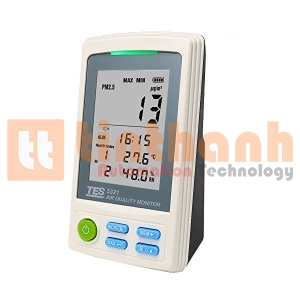 Máy đo độ bụi, nhiệt độ, độ ẩm không khí trong nhà TES TES-5321A (0 ~ 500)