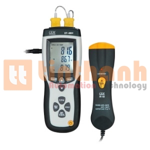 Máy đo nhiệt độ cặp nhiệt CEM DT-8891 (Type K, Dual inputs)