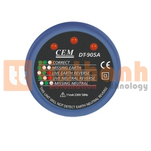 Máy kiểm tra ổ điện cực và dòng rò CEM DT-906A