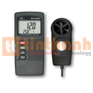 Máy đo tốc độ gió, độ ẩm, ánh sáng, nhiệt độ Lutron EM-9000
