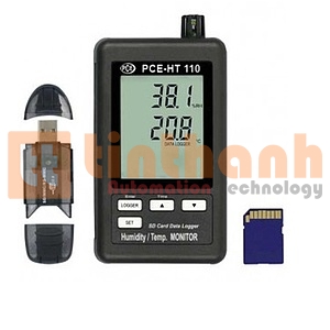 Thiết bị đo ghi nhiệt độ, độ ẩm PCE HT110-5 (0~50°C,10~90% RH)
