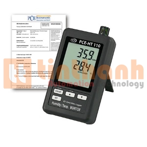 Thiết bị đo và ghi nhiệt độ, độ ẩm PCE HT110 (0~+50°C / 10~ 90 % H.r)