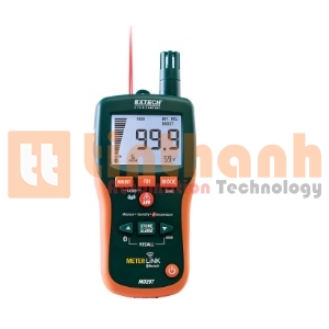 Máy đo độ ẩm và nhiệt ẩm kế IR có Bluetooth MeterLink™ Extech MO297