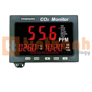 Thiết bị đo khí CO2, nhiệt độ Tenmars TM-186 (0~9999ppm)