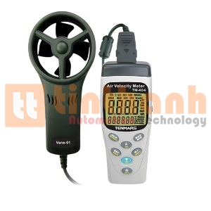 Máy đo tốc độ gió, lưu lượng, nhiệt độ, độ ẩm, áp suất Tenmars TM-404A (0.4~20m/s)